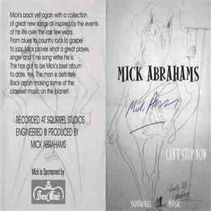 Mick Abrahams - Can’t Stop Now