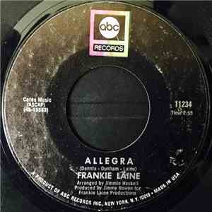 Frankie Laine - Allegra / If I Didn't Believe In You