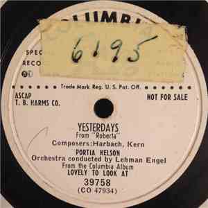 Portia Nelson / Joan Roberts And Stephen Douglass - Yestedays / Lovely To L ...