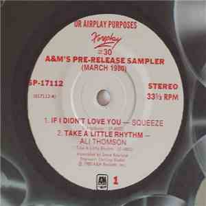 Various - A&M's Pre-Release Sampler (March 1980)