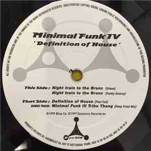 Minimal Funk IV - Definition Of House