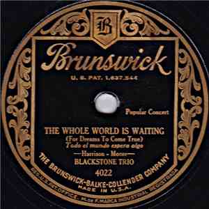 The Blackstone Trio - The Whole World Is Waiting (For Dreams To Come True)  ...