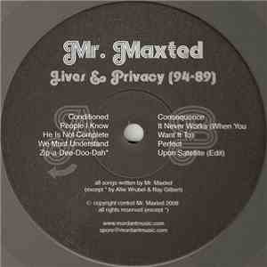 Mr. Maxted - Lives & Privacy (94-89)