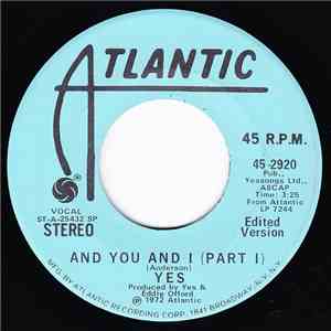 Yes - And You And I (Part I)