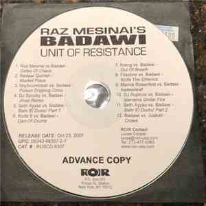 Raz Mesinai's Badawi - Unit Of Resistance