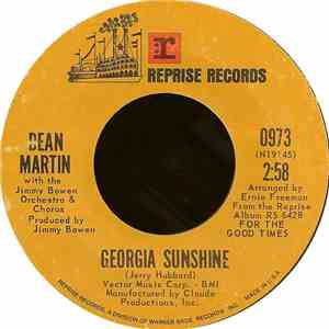 Dean Martin With The Jimmy Bowen Orchestra & Chorus - Georgia Sunshine
