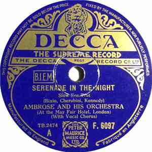 Ambrose And His Orchestra - Serenade In The Night / When The Poppies Bloom  ...