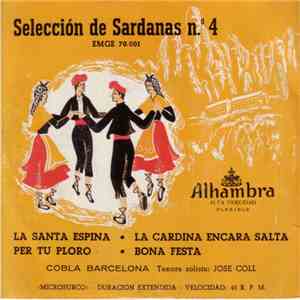 Cobla Barcelona - Selección De Sardanas N°. 4
