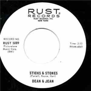 Dean & Jean - Sticks & Stones / In My Way