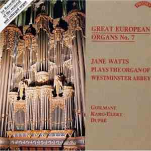 Jane Watts - Jane Watts Plays The Organ Of Westminster Abbey