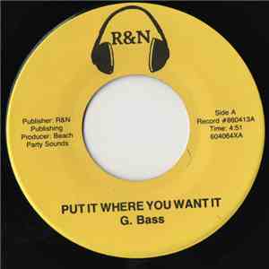 G. Bass  / Viola Wills - Put It Where You Want It / Gonna Get Along Without ...