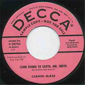 Carmen McRae - Come Down To Earth , Mr. Smith