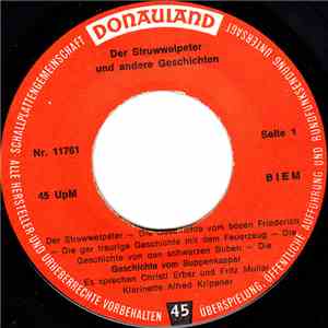 Christl Erber Und Fritz Muliar - Der Struwelpeter Und Andere Geschichten