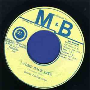 Dandy Livingstone - Come Back Liza
