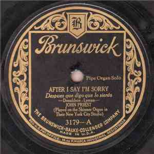 John Priest  - After I Say I'm Sorry / Drifting And Dreaming