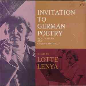 Lotte Lenya - Invitation To German Poetry