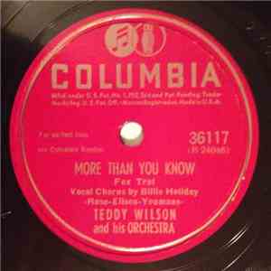 Teddy Wilson And His Orchestra Vocal Chorus By Billie Holiday - More Than Y ...