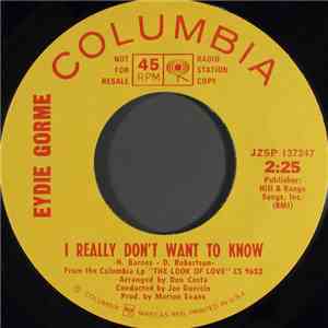Eydie Gorme - I Really Don't Want To Know / The Look Of Love