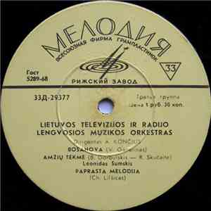 Lietuvos Televizijos Ir Radijo Lengvosios Muzikos Orkestras - Lietuvos Tele ...