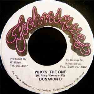 Donavon D - Who's The One
