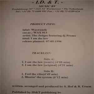 The Judges Featuring DJ Promo - I Am The Law