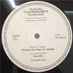 Gerd Zacher - Mauricio Kagel / Juan Allende-Blin / György Ligeti - Phantasi ...
