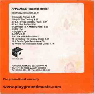 Appliance - Imperial Metric