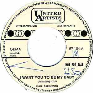 Ellie Greenwich - I Want You To Be My Baby / Goodnight, Goodnight