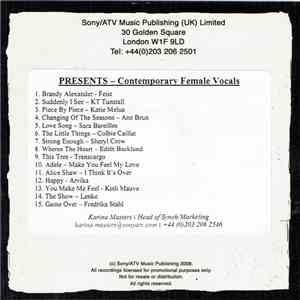 Various - Presents - Contemporary Female Vocals