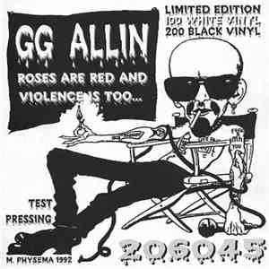GG Allin - Roses Are Red & Violence Is Too...