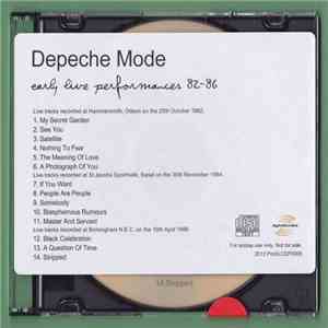 Depeche Mode - Early Live Performances 82-86