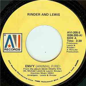 Rinder And Lewis - Envy / Lust