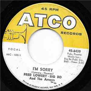 Fred Lowery - Big Bo And The Arrows -  I'm Sorry / You're Not Worth The Tea ...