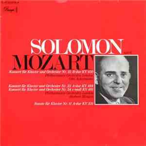 Solomon  Plays Mozart - Solomon Spielt Mozart