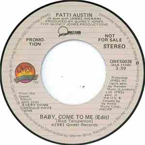 Patti Austin A Duet With James Ingram - Baby, Come To Me