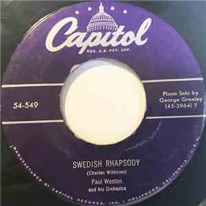Paul Weston And His Orchestra - Swedish Rhapsody