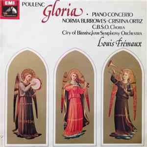 Poulenc, Norma Burrowes, Cristina Ortiz, Louis Frémaux - Gloria - Piano Con ...