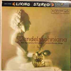 Mendelssohn - Ronald Binge, New Symphony Orchestra Of London - Mendelssohni ...