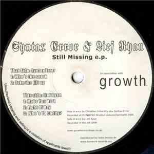 Syntax Error & Lief Ryan - Still Missing E.P.