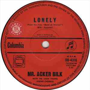 Mr. Acker Bilk With The Leon Young String Chorale - Lonely