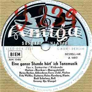 Heinz-Becker-Barquintett - Eine Ganze Stunde Hört' Ich Tanzmusik / Sweet Su ...