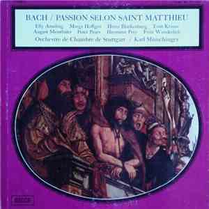 Bach, Orchestre De Chambre De Stuttgart /  Karl Münchinger - Passion Selon  ...