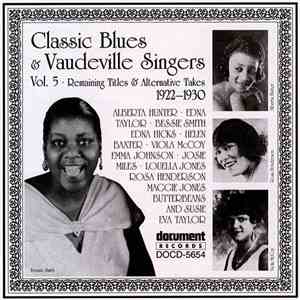 Various - Classic Blues & Vaudeville Singers Vol 5 1922 - 1930