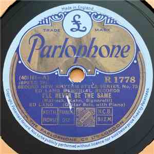 Ed Lang - I'll Never Be The Same / Add A Little Wiggle