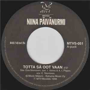 Niina Päivänurmi, Susanna Heikki - Totta Sä Oot Vaan / Lentosuukko