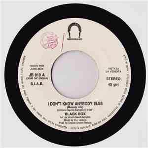 Black Box / Tony Scott - I Don't Know Anybody Else / Get Into It
