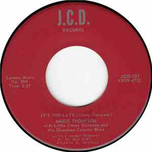 Marie Thompson With Little Jimmy Dempsey And His Cherokee Country Boys - It ...