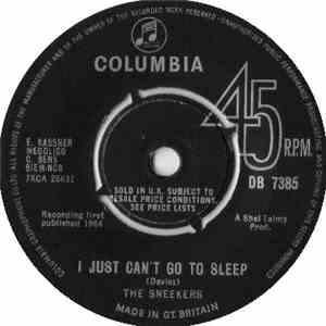 The Sneekers  - Just Can't Go To Sleep / Bald Headed Woman