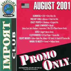 Various - Promo Only Import Club: August 2001