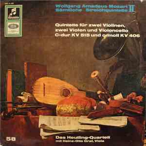 Wolfgang Amadeus Mozart - Das Heutling-Quartett Mit Heinz-Otto Graf - Sämtl ...
